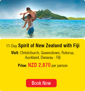 11 Days Spirit of New Zealand with Fiji